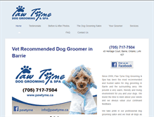 Tablet Screenshot of pawtyme.ca
